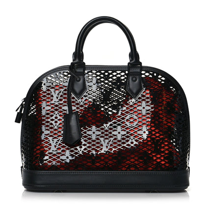 Louis Vuitton Patent Calfskin Laced Monogram Alma PM Black 1 of 10