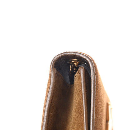 Saint Laurent Suede Small Classic Monogram Kate Tassel Satchel Light Ochre 16 of 17