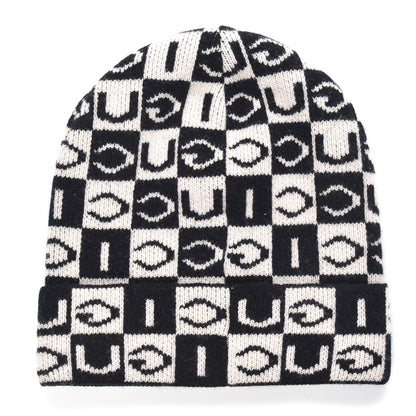Gucci Wool Appside Beanie L Black Ivory 2 of 3