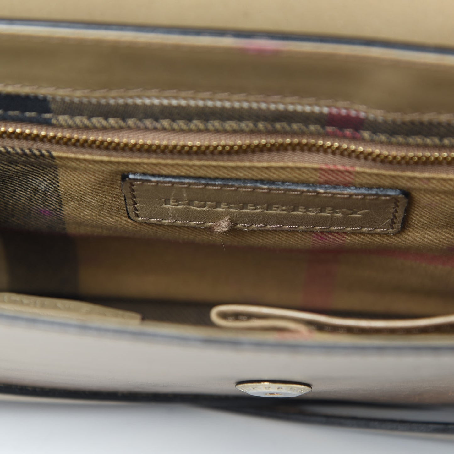 Bridle Calfskin Katherine Crossbody Clutch Brown
