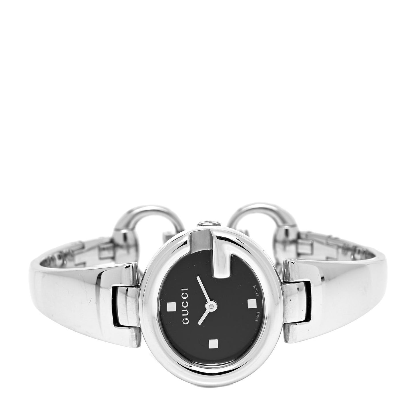 Stainless Steel 27mm Guccissima Quartz Watch Black