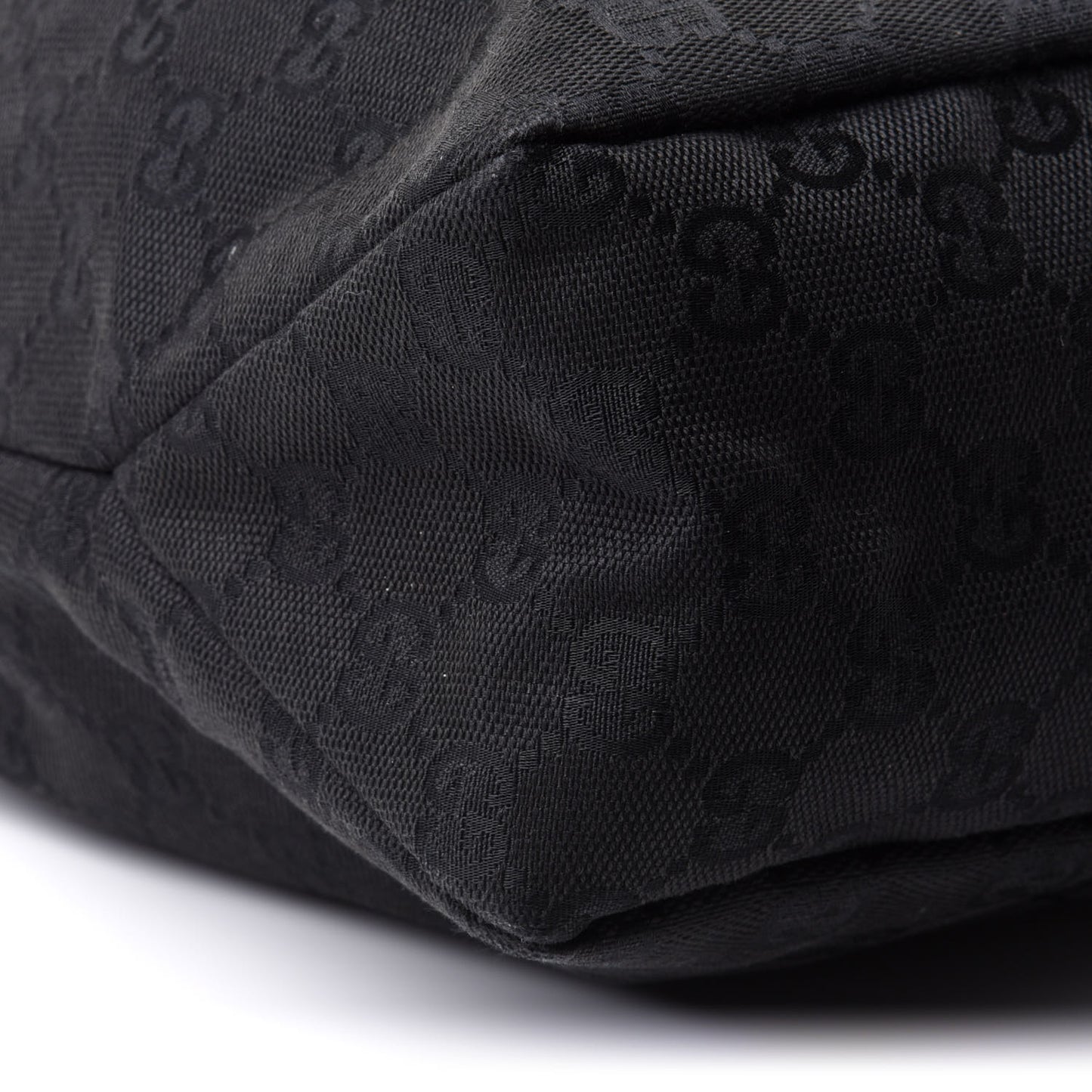 Monogram Medium Horsebit Chain Hobo Black