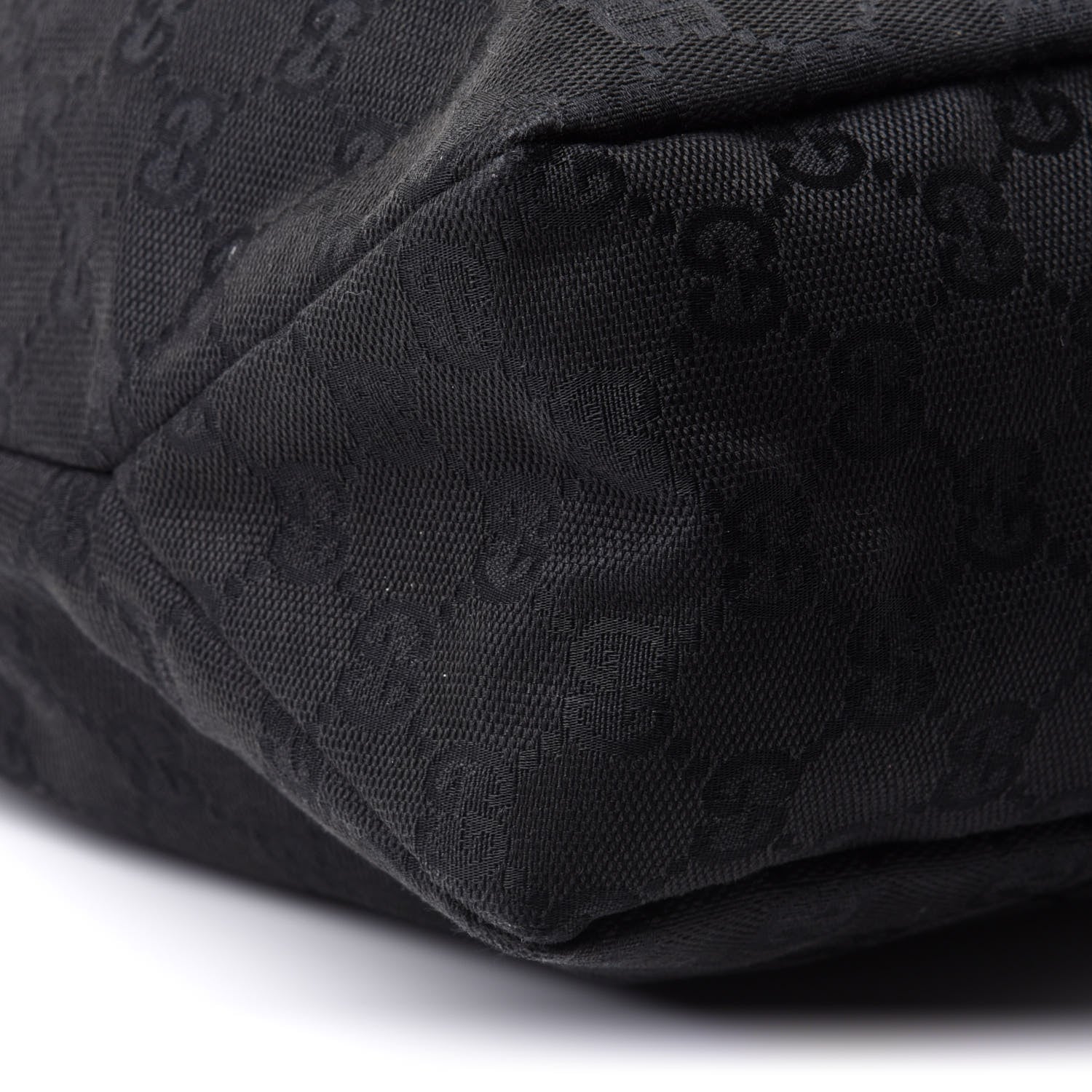 Gucci Monogram Medium Horsebit Chain Hobo Black 7 of 12