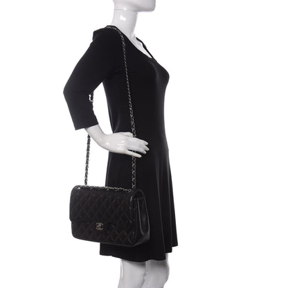 Chanel Lambskin Quilted Jumbo Double Flap Black 2 of 16