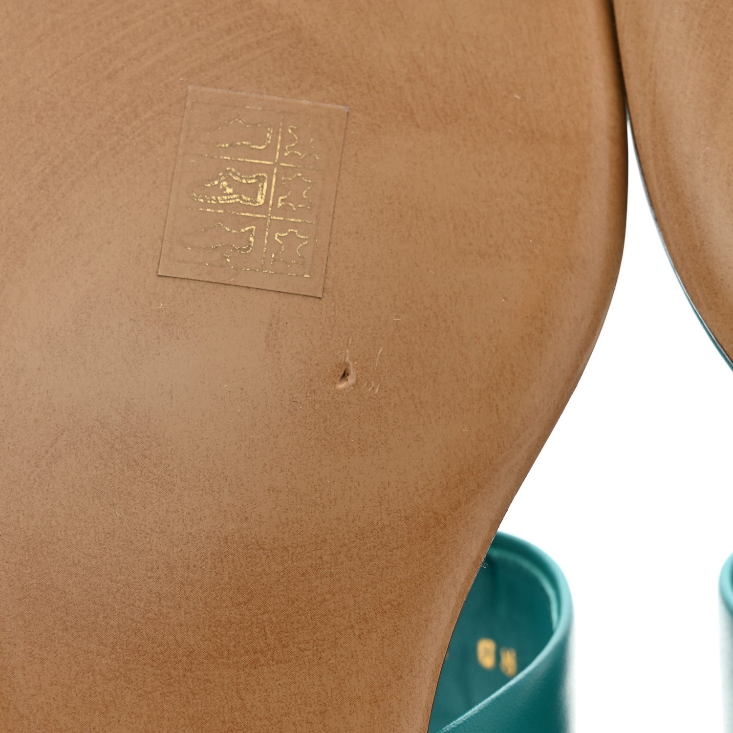 Valentino Garavani Calfskin One Stud Flat Thong Sandals 38.5 Ultramar 9 of 10