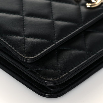 Chanel Lambskin Quilted Trendy CC Wallet On Chain WOC Black 8 of 14