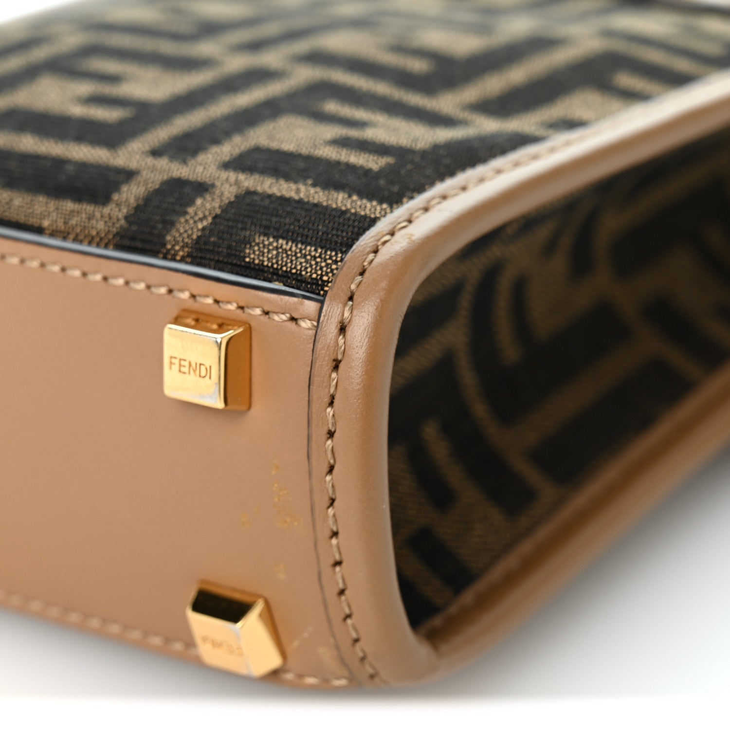 Fendi Fabric Jacquard Vitello King Plexiglass FF 1974 Mini Fendi