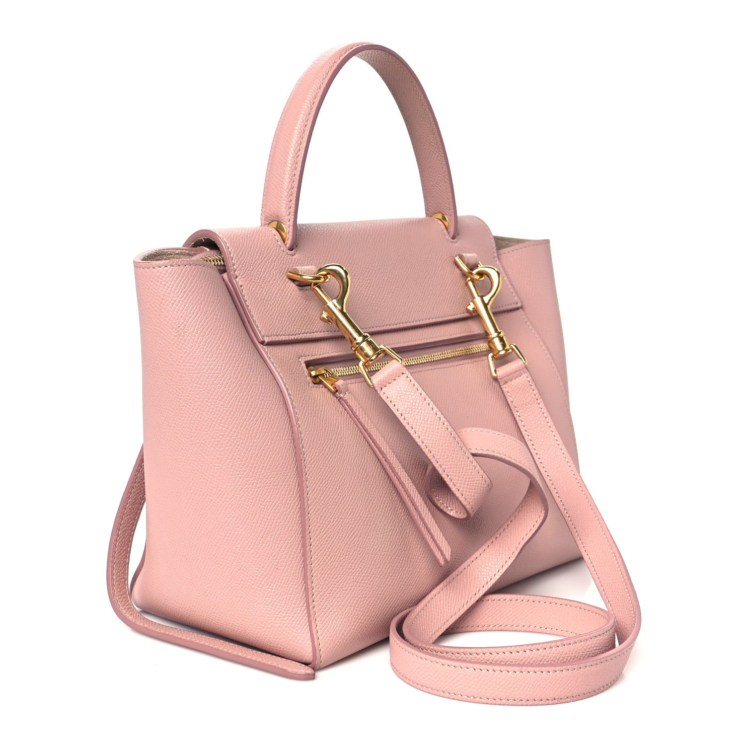 Celine Grained Calfskin Micro Belt Bag Vintage Pink 3 of 12