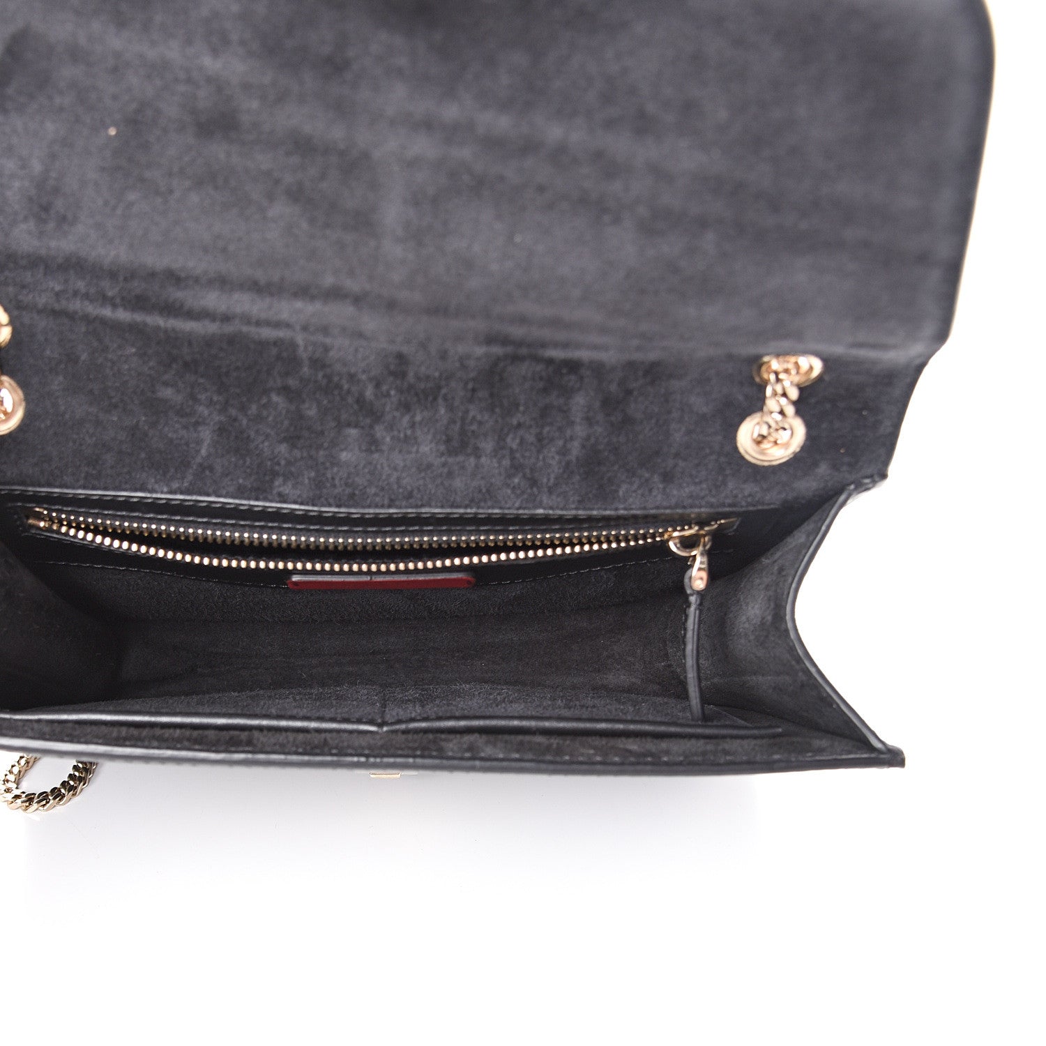 Valentino Garavani Calfskin Lipstick Small Rockstud Demilune Shoulder Bag Black 4 of 15