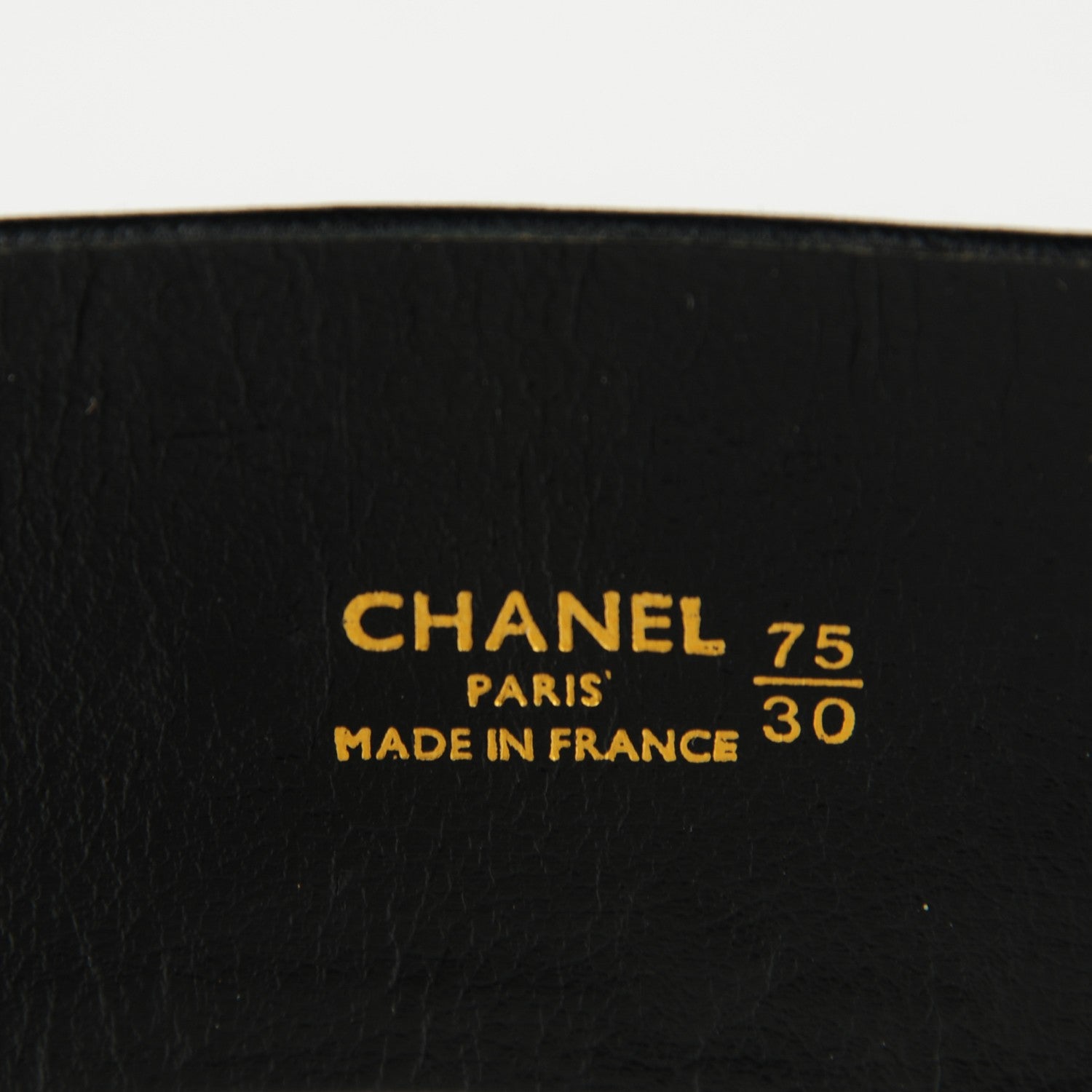 Chanel Lambskin Medallion Belt 30 75 Gold Black 3 of 5