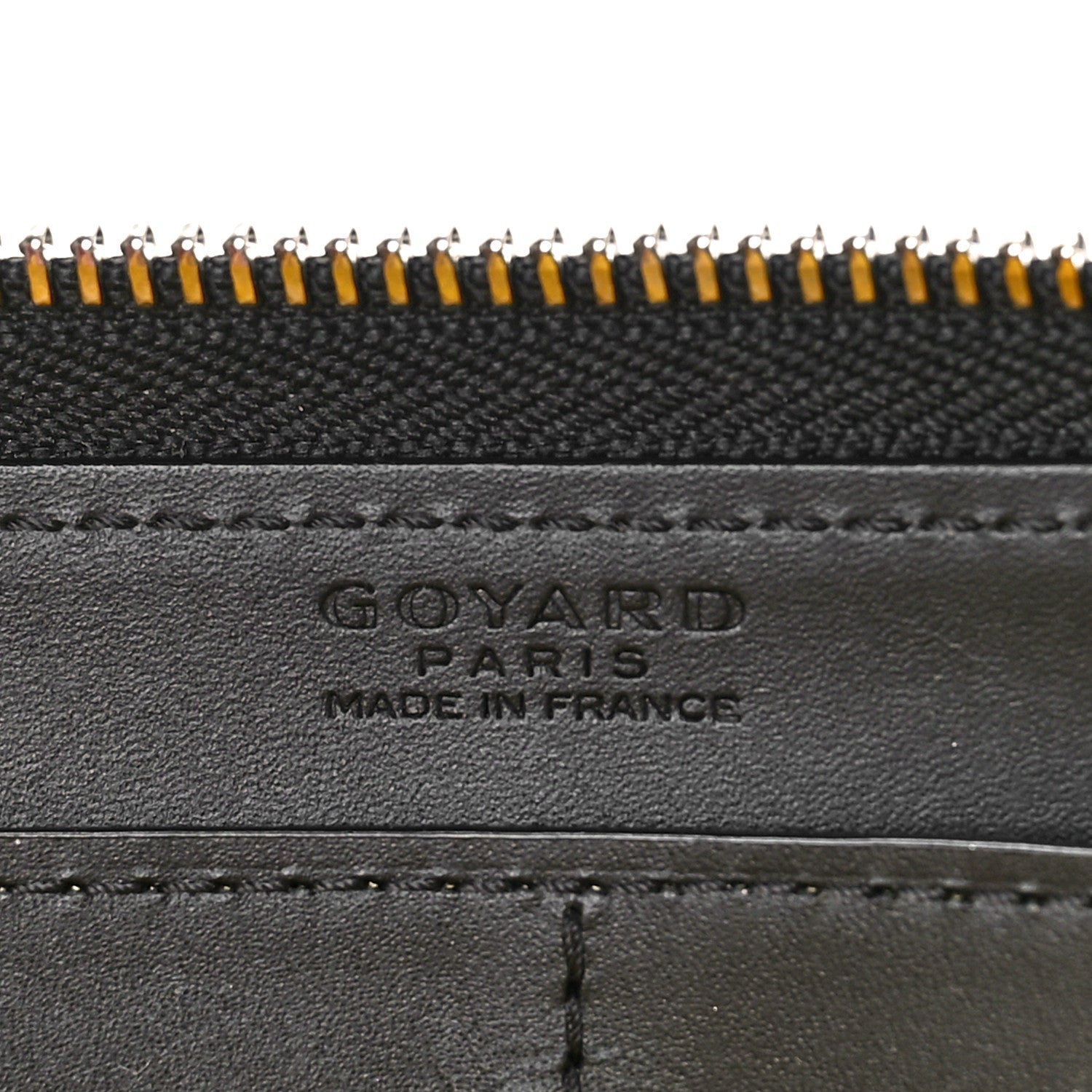 Goyard Goyardine Matignon Zip Around GM Wallet Black 6 of 9