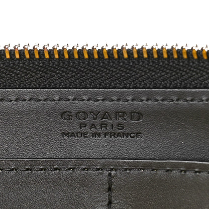 Goyard Goyardine Matignon Zip Around GM Wallet Black 6 of 9