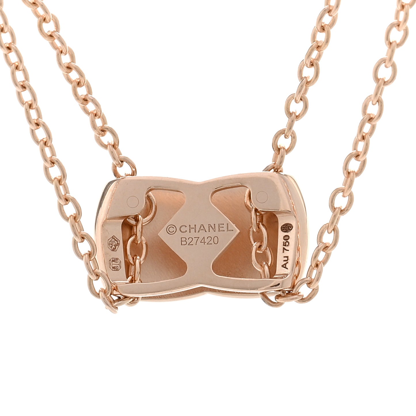 18K Beige Gold Coco Crush Pendant Necklace