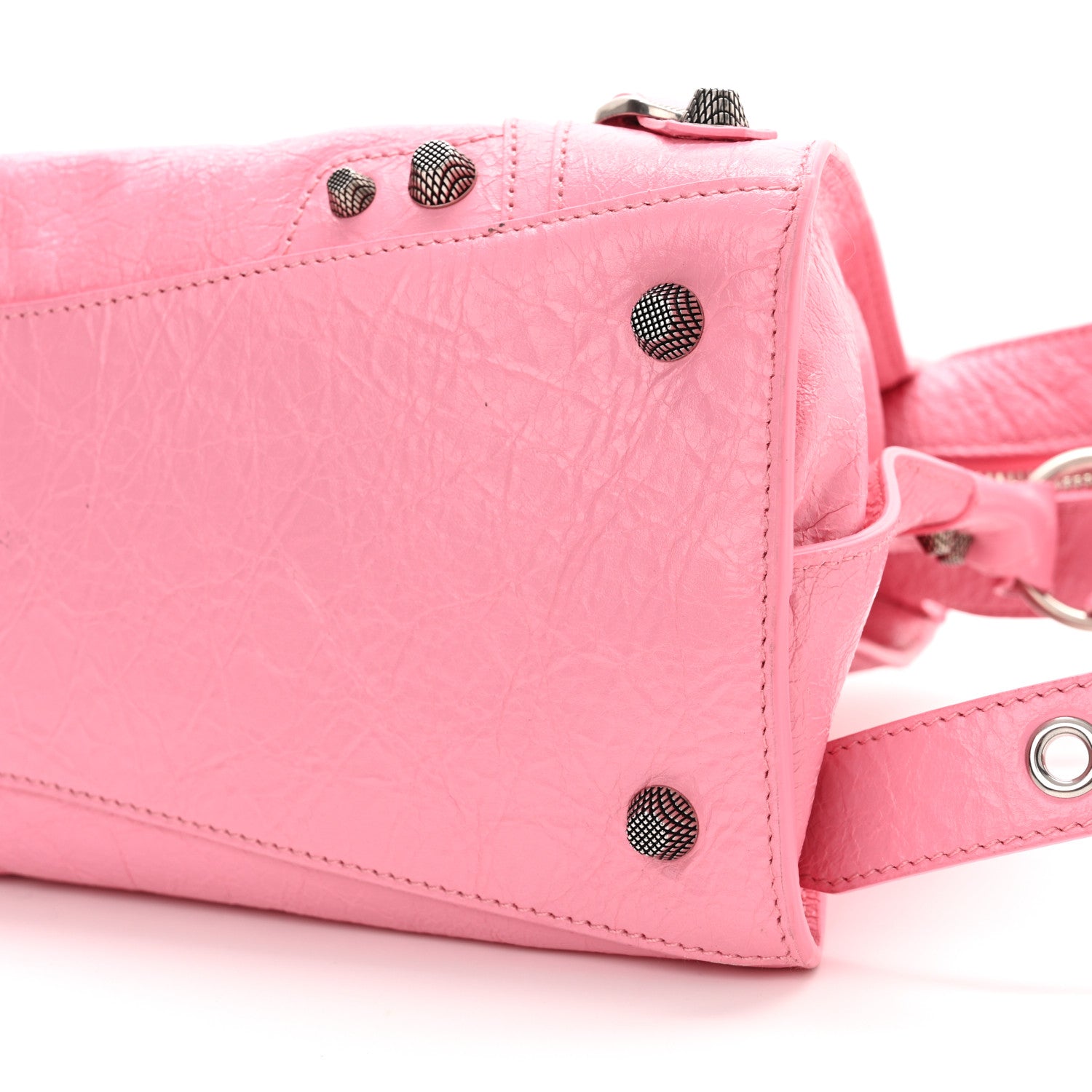 Balenciaga Agneau Arena Small Neo Cagole City Handbag Sweet Pink 11 of 12