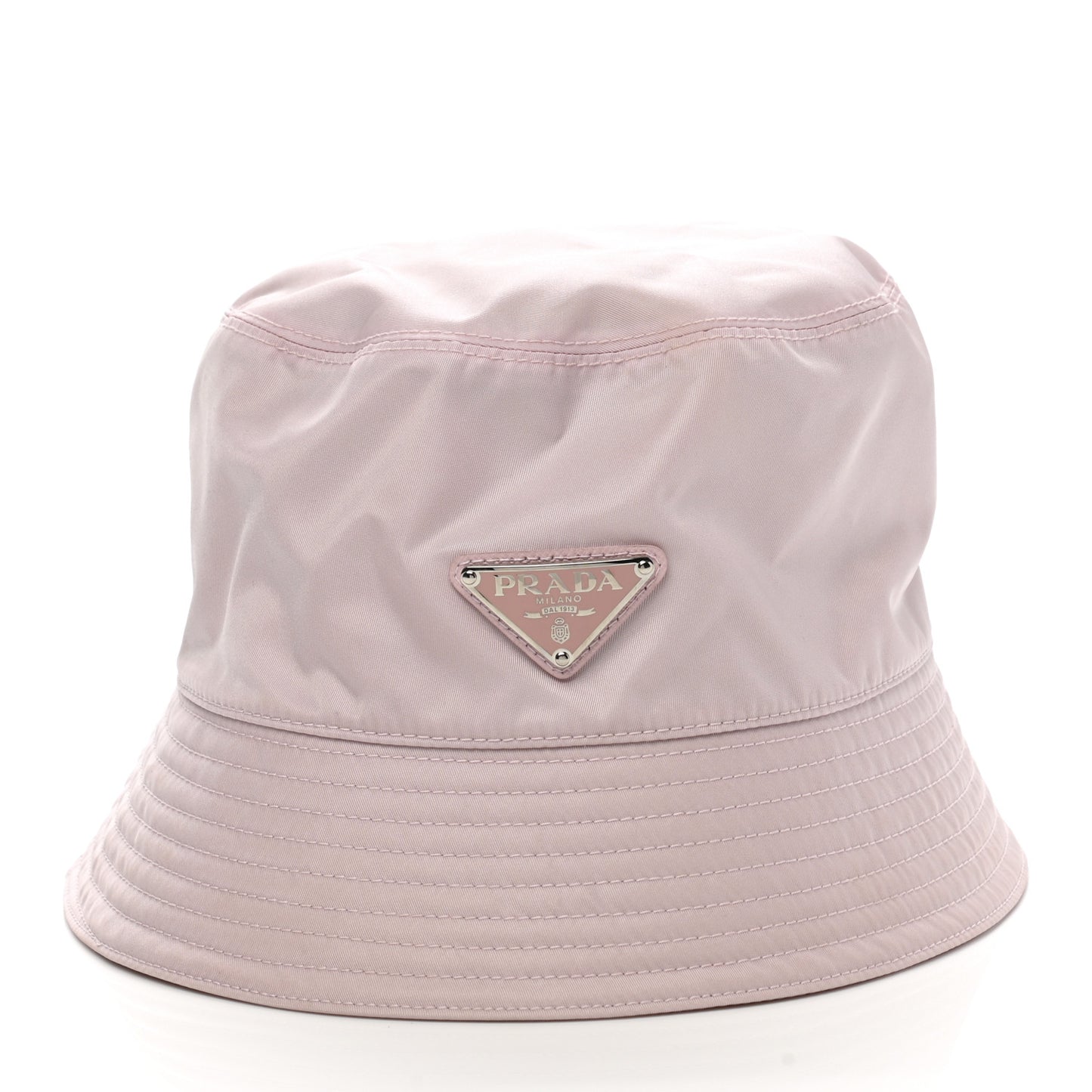 Re-Nylon Metal Triangle Logo Womens Bucket Hat S Alabastro