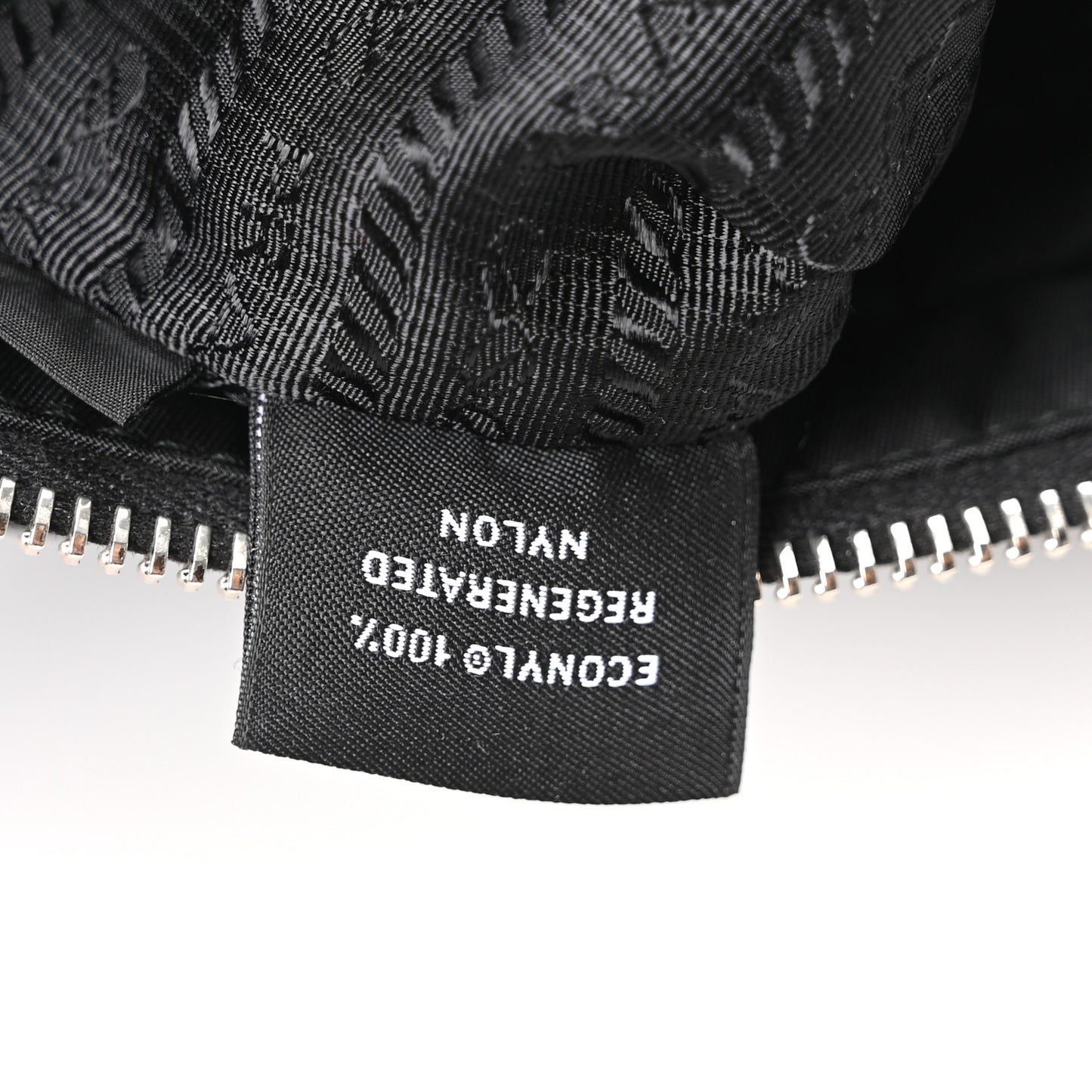 Re-Nylon Quilted Padded Flap Shoulder Bag Black