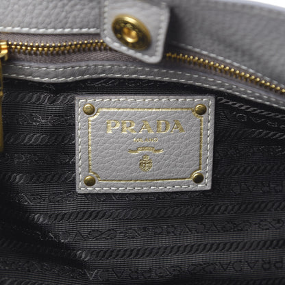 Prada Vitello Daino Shoulder Bag Argilla 5 of 9