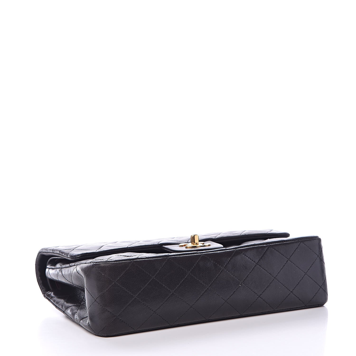 Chanel Lambskin Quilted Medium Double Flap Black 4 of 18