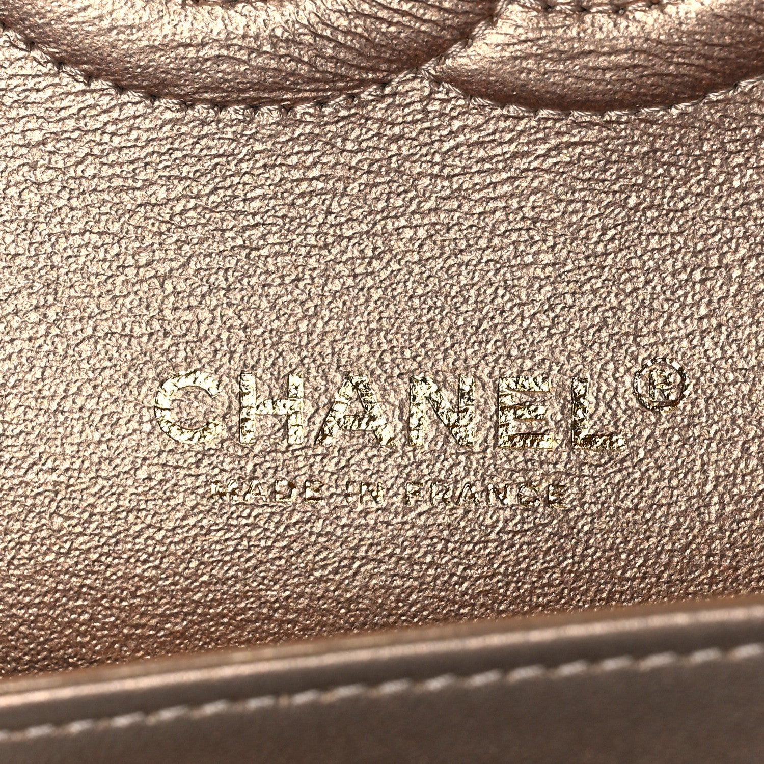 Chanel Metallic Lambskin Plisse Medium Double Flap Gold 6 of 9