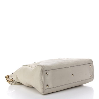 Gucci Pebbled Calfskin Large Soho Top Handle Bag Off White 4 of 19