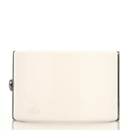 Chanel Resin Ruthenium CC Cuff White 3 of 5
