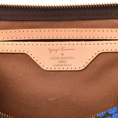 Louis Vuitton Monogram Kusama Town Speedy 30 Blue 8 of 10