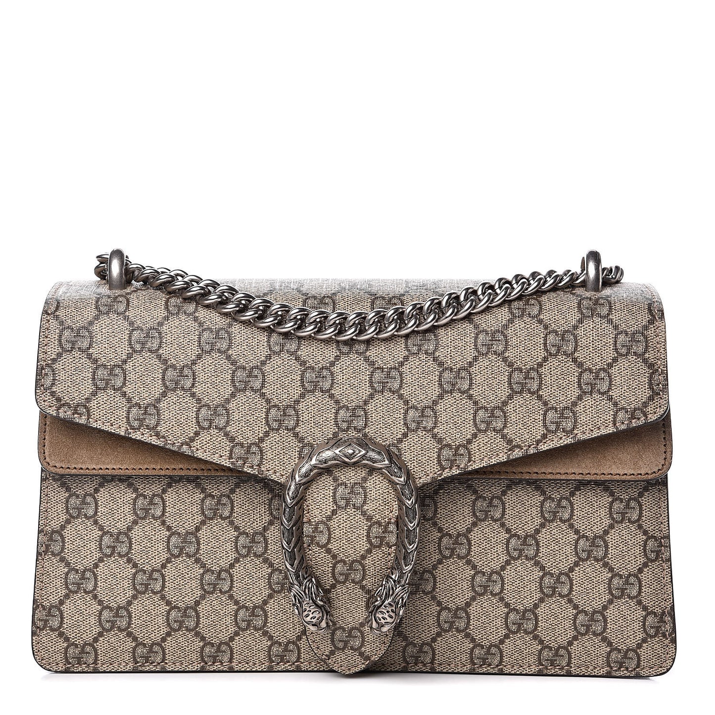 GG Supreme Monogram Small Dionysus Shoulder Bag Taupe
