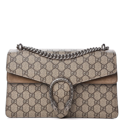 Gucci GG Supreme Monogram Small Dionysus Shoulder Bag Taupe 1 of 12