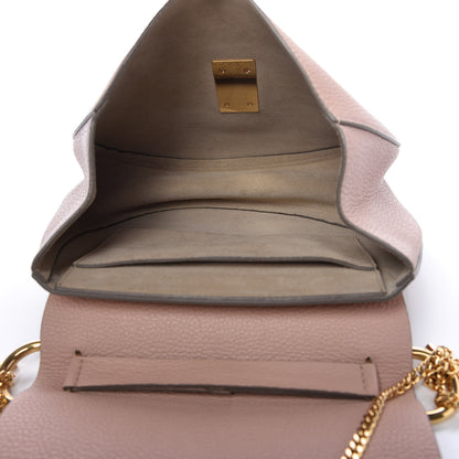 Chloe Grained Lambskin Drew Shoulder Bag Cement Pink 5 of 8