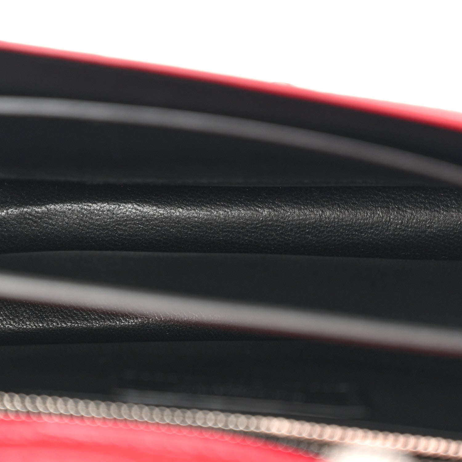 Saint Laurent Calfskin Crocodile Embossed Monogram Cassandra Clasp Bag Red 5 of 12
