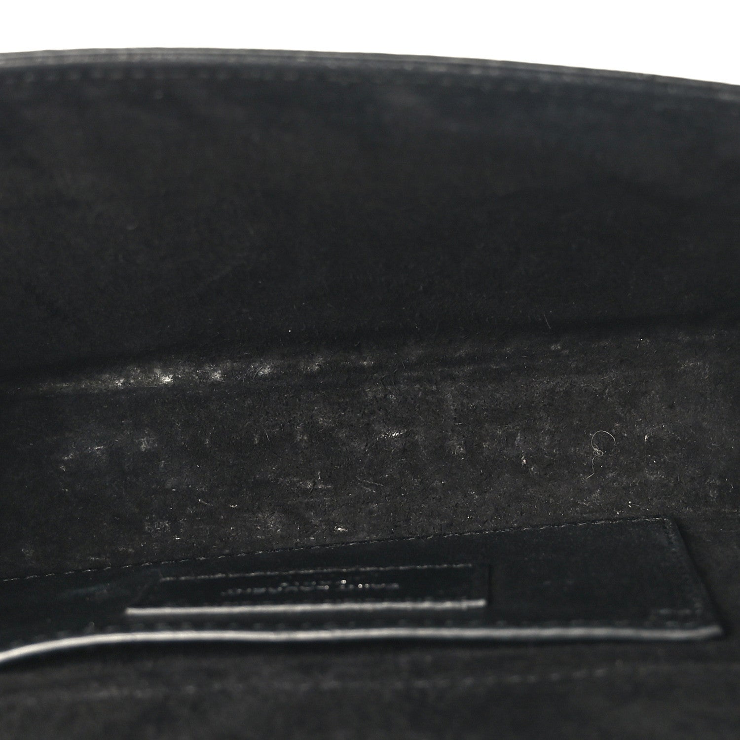 Saint Laurent Calfskin Crocodile Embossed Small Classic Monogram Kate Tassel Satchel Black 5 of 8