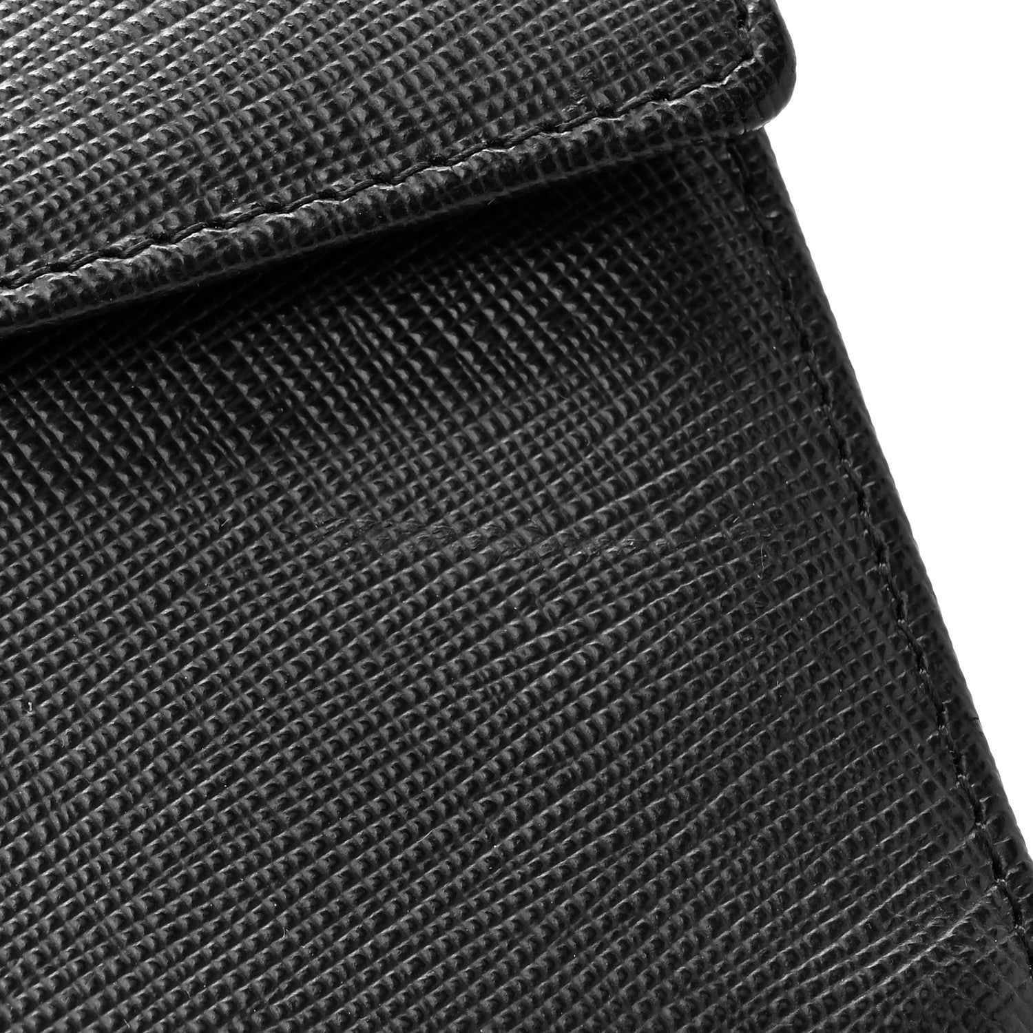 Prada Saffiano Metal Flap Wallet Black 10 of 11