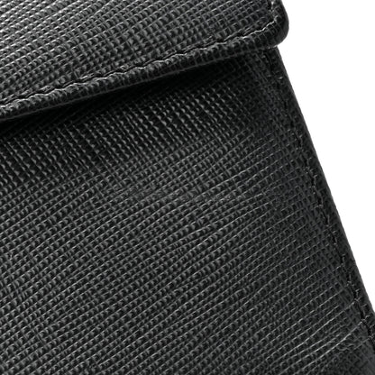 Prada Saffiano Metal Flap Wallet Black 10 of 11