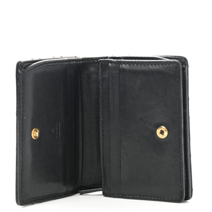 Gucci Calfskin Matelasse GG Marmont Card Case Wallet Black 5 of 8
