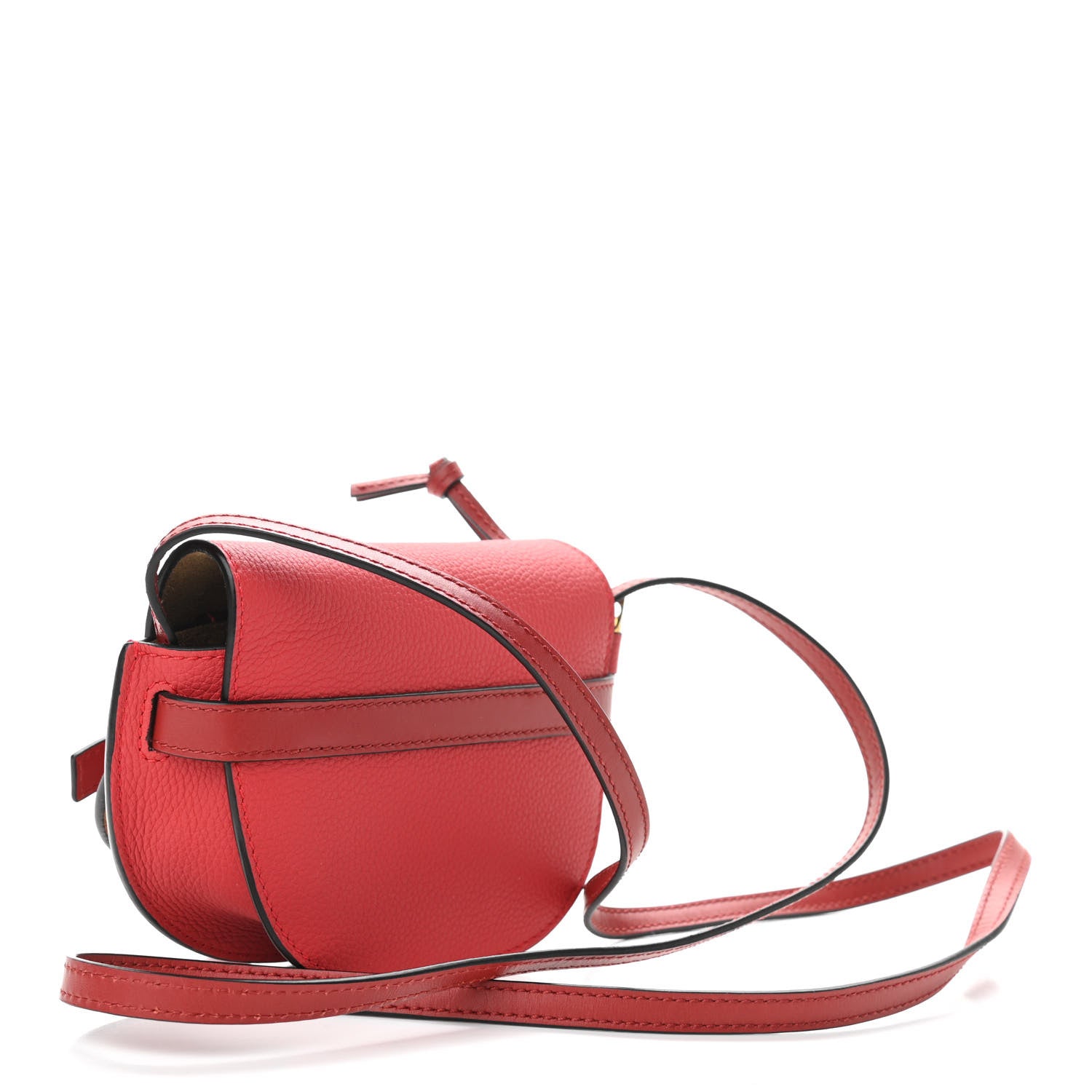Loewe Grained Calfskin Mini Gate Crossbody Bag Scarlet Burnt Red 3 of 9