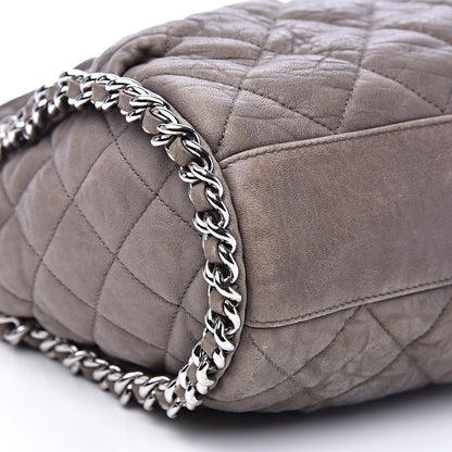 Chanel Washed Lambskin Chain Around Hobo Grey 8 of 16
