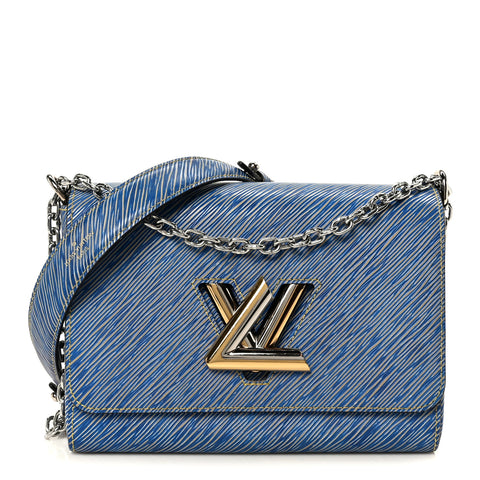 Epi Twist Shoulder Bag MM Denim Light