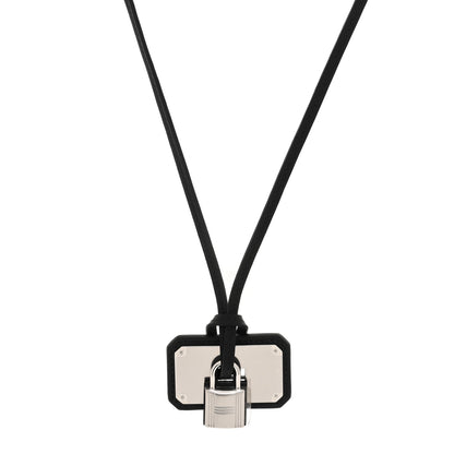 Hermes Swift Large O'Kelly Pendant Necklace Black 1 of 6