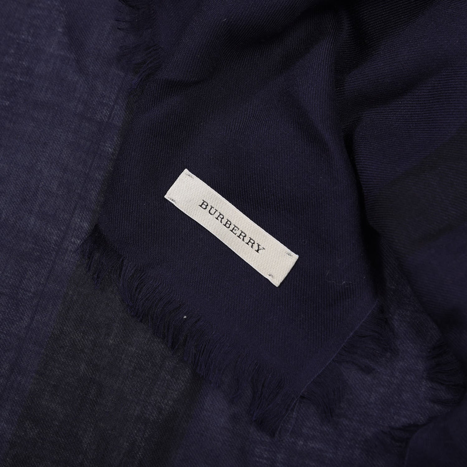 Burberry Modal Wool Giant Check Square Scarf Purple 3 of 3