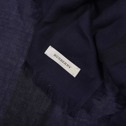Burberry Modal Wool Giant Check Square Scarf Purple 3 of 3