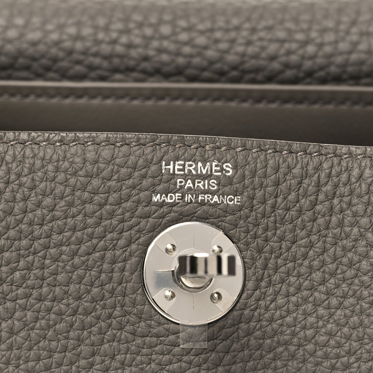 Hermes Taurillon Clemence Mini Lindy 20 Etain 6 of 11