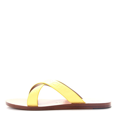 Givenchy Calfskin Logo Strap Sandals 40 Lemon 1 of 11