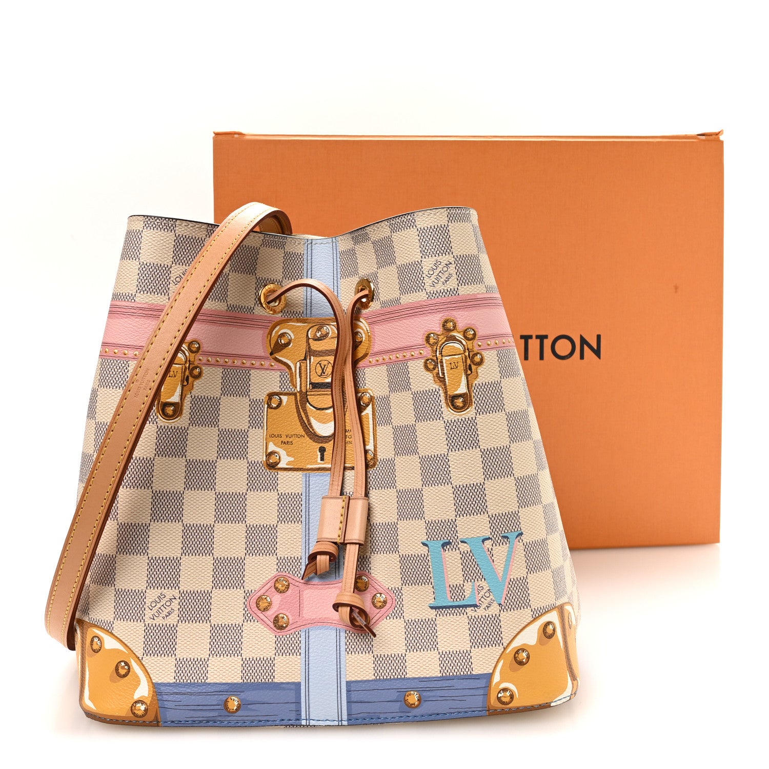 Louis Vuitton Damier Azur Summer Trunks Neonoe 1927153 – FASHIONPHILE