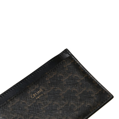 Celine Triomphe Canvas Card Holder Black 7 of 9