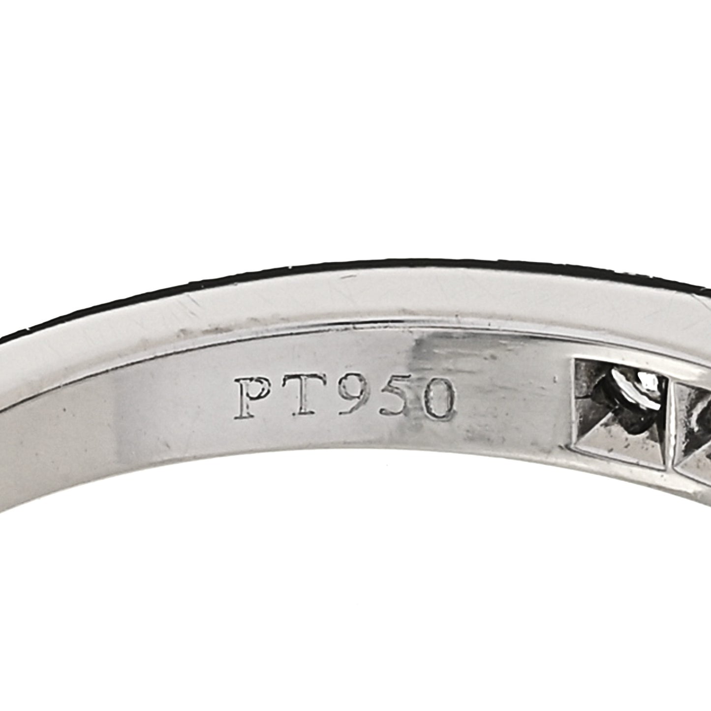 Platinum Diamond 2.5mm Half Circle Wedding Band Ring 50 5.25