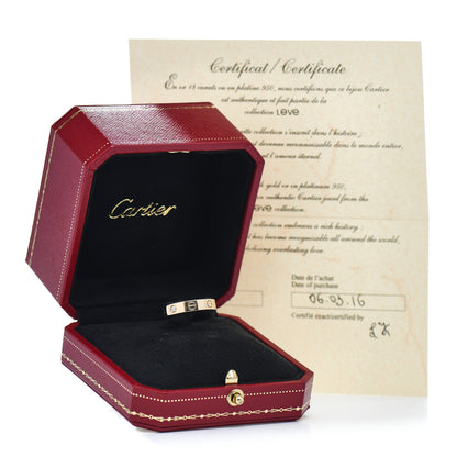 Cartier 18K Yellow Gold Diamond 4mm LOVE Wedding Band Ring 52 6 5 of 5