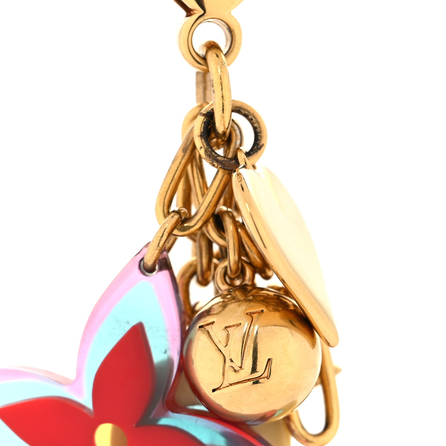 Louis Vuitton Resin Candy Fleurs Bag Charm Multicolor 4 of 4