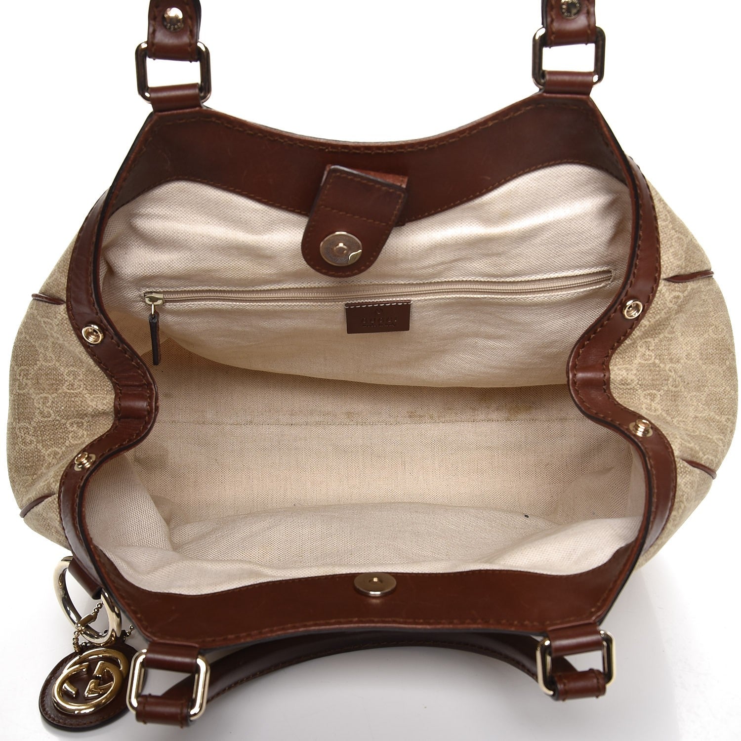 Gucci Monogram Cabinato Medium Sukey Tote Brown 5 of 14
