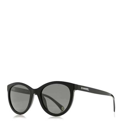 Chanel Acetate Polarized Sunglasses 5523-U Black 1 of 8