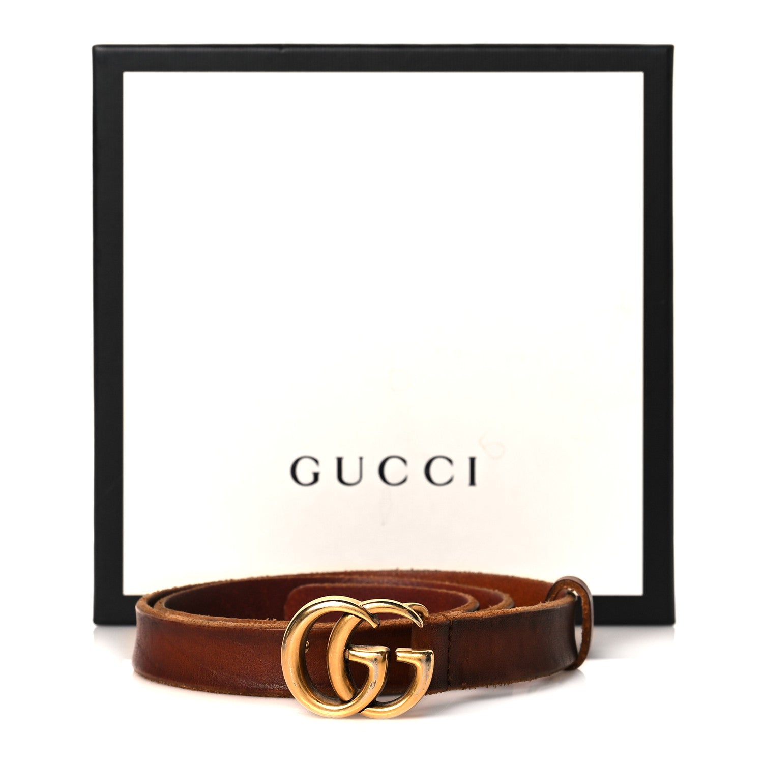 Gucci Faded Calfskin Double G 20mm Belt 70 28 Cuir 9 of 9